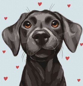 Розпис по номерах 40х40 КНО4332 Ласкавий друг "Ідейка"