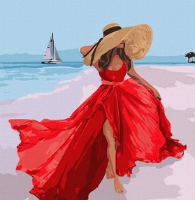 Розпис по номерах 40х40 КНО4841 Літня романтика "Ідейка"