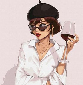 Розпис по номерах 40х40 КНО4896 Паризький стиль "Ідейка"