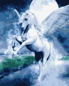 Розпис по номерах 40х50 КНО4320 Казковий пегас "Ідейка"