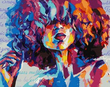 Розпис по номерах 40х50 КНО4845 Яскравий образ "Ідейка"