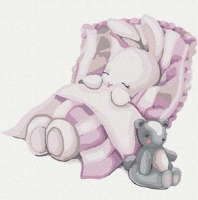 Розпис по номерах 30х30 КНО2339 Надобраніч зайка "Ідейка"