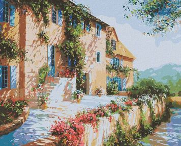 Розпис по номерах 40х50 КНО2298 На сонячній стороні вулиці "Ідейка"