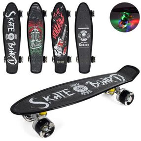 cкейт (ms 0298-1) пенни борд алюмінієва підвіска колеса світяться кольори в асортименті cкейт (ms 0298-1) пенни борд алюмінієва підвіска колеса світяться кольори в асортименті