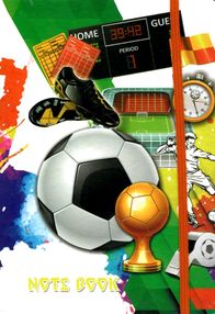 блокнот а5 80 аркушів №580062 у клітинку на резинці малюнок в ассортименті 14,5х21см