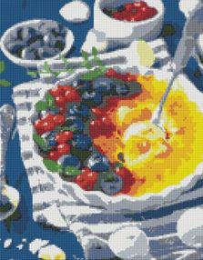 Алмазна мозаїка 40х50 АМО7142 Чорничне крем-брюле "Ідейка"