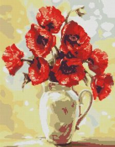 Алмазна мозаїка 40х50 АМО7157 Чарівні маки "Ідейка"