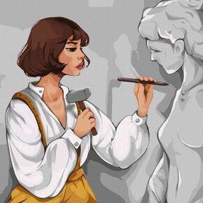 Розпис по номерах 40х40 КНО4893 Творча натура "Ідейка"