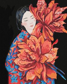 Розпис по номерах 40х50 КНО4925 Розквіт думки "Ідейка"