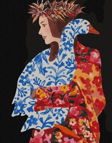 Розпис по номерах Під синім крилом 40х50 КНО4928