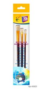 набір пензликів 3 штук Cool for school №2,4,6 натуральний ворс