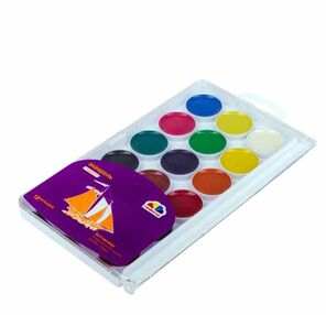 акварель 18 кольори гамма 400103 "Гамма" творчість з пензликом