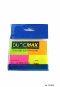 блок з клейким шаром  38х51  4 кол*50 неон 2324-98 " Buromax" блок з клейким шаром  38х51  4 кол*50 неон 2324-98 " Buromax"