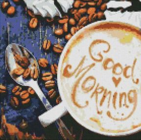 Алмазна мозаїка 40х40 АМО7200 Good Morning "Ідейка"