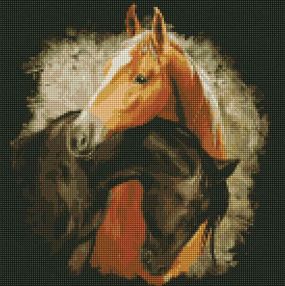 Алмазна мозаїка 40х40 АМО7206 Граціозна краса "Ідейка"