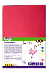 фоаміран формат а4 5 аркушів 5 кольорів товщина 1 мм ZB.1843 "Zibi"