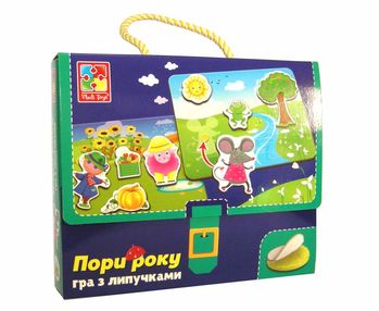 гра з липучками яка пора року VT1302-25 гра з липучками яка пора року VT1302-25