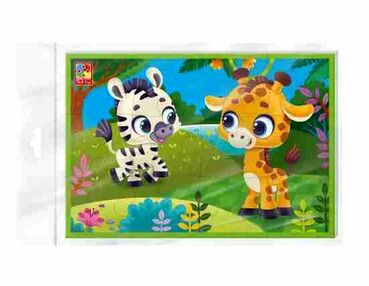 ИД Пазли м'які VT1103-87 Зебра та жираф "Vladi Toys" ИД Пазли м'які VT1103-87 Зебра та жираф "Vladi Toys"