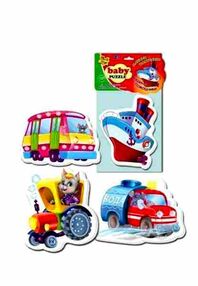пазли м'які бебі пазли машини помічники VT1106-78