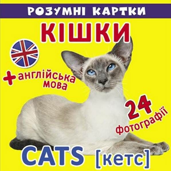 розумні картки кішки 12 карток Ціна (цена) 11.00грн. | придбати  купити (купить) розумні картки кішки 12 карток доставка по Украине, купить книгу, детские игрушки, компакт диски 0