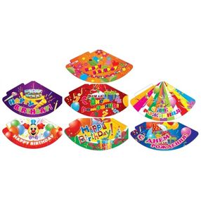 ковпак святковий з днем народження 16см