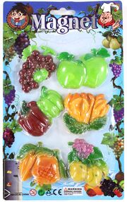 магніти для дошки 6 штук / фрукти