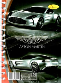 блокнот А6 80 аркушів лакована обкладинка пружина збоку в асортименті