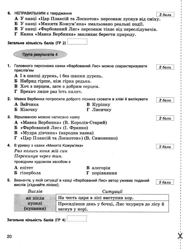 Українська література 5 кл контроль результатів навчання Ціна (цена) 60.00грн. | придбати  купити (купить) Українська література 5 кл контроль результатів навчання доставка по Украине, купить книгу, детские игрушки, компакт диски 4