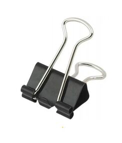 біндер чорний 19мм зажим біндер чорний 19мм зажим