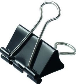 біндер чорний 25мм зажим біндер чорний 25мм зажим