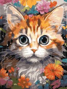 Розпис по номерах 30х40 SS-1290 Руде кошеня "Strateg"