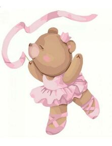 Розпис по номерах 30х30 КНО2345 Балеринка "Ідейка"