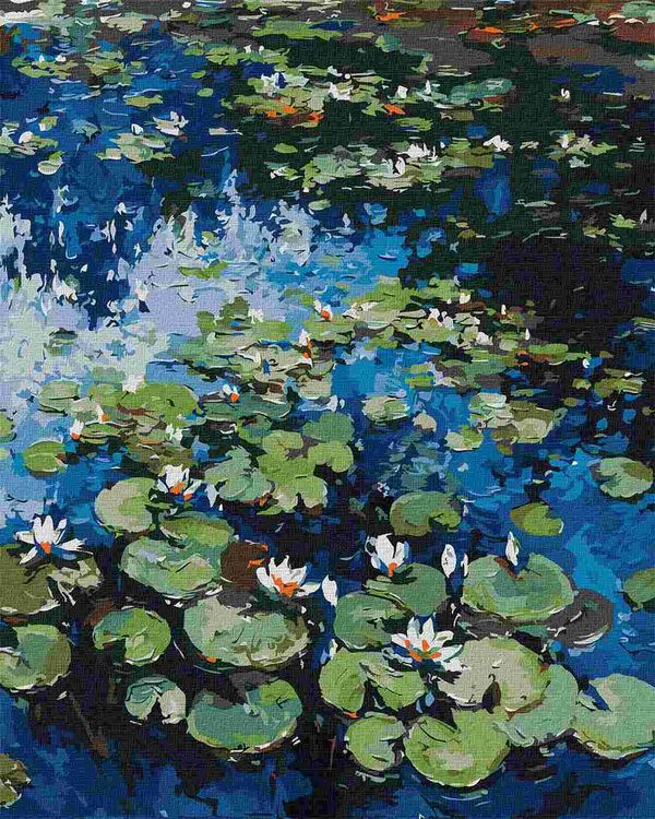 Розпис по номерах 40х50 КНО2858 Водяні лілії Ідейка Ціна (цена) 153.70грн. | придбати  купити (купить) Розпис по номерах 40х50 КНО2858 Водяні лілії Ідейка доставка по Украине, купить книгу, детские игрушки, компакт диски 0
