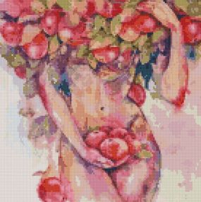 Алмазна мозаїка 40х40 АМО7260 Яблунева спокуса "Ідейка"