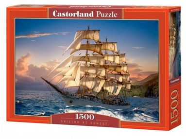 пазли castorland 1500 елементів sailing at sunset  151431