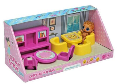 меблі (39696) вітальня для ляльок 8 елементів