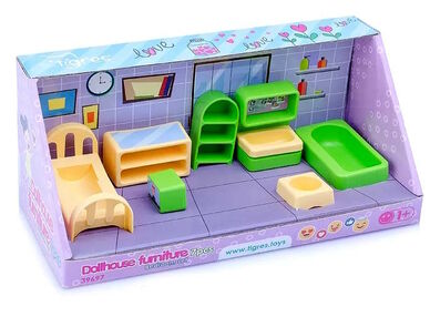 меблі (39697) спальня для ляльок 8 елементів