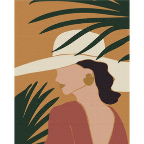 Розпис по номерах 40х50 BS51717 Пастельні тропіки Триптих 3 brushme Брашми