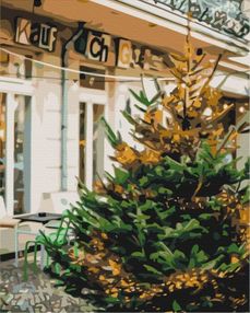 Розпис по номерах Передноворічна красуня 40х50 BS52610