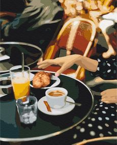 Розпис по номерах 40х50 BS52631 Французький сніданок brushme Брашми