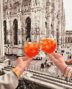 Розпис по номерах 40х50 BS53065 Келихи Дуомо brushme Брашми