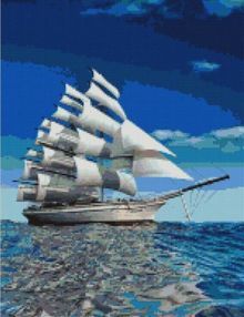 Алмазна мозаїка 40х50 DBS1050 Вітрила підняти brushme Брашми