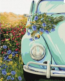 Розпис по номерах 40х50 BS51721 Ретро в полі brushme Брашми