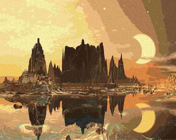 Розпис по номерах 40х50 КНО2853 Золоте місто "Ідейка"