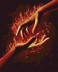 Розпис по номерах 40х50 КНО4775 Вогонь між нами 1 "Ідейка"