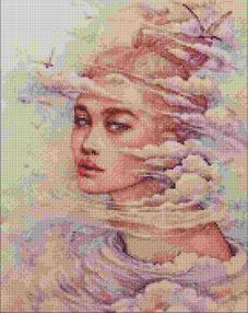 Алмазна мозаїка 40х50 АМО7266 Мрійливі думки "Ідейка"