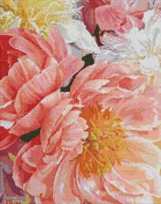 Алмазна мозаїка 40х50 АМО7272 Духм'яні півонії "Ідейка"