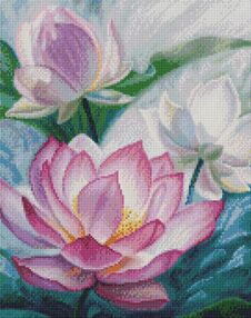 Алмазна мозаїка 40х50 АМО7282 Світло на ставку "Ідейка"