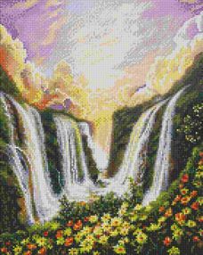 Алмазна мозаїка 40х50 АМО7290 Водоспад бажань "Ідейка"