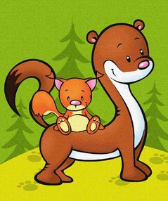 ИД Розпис по полотну 25х30 7179/2 Лісові друзі "Ідейка"